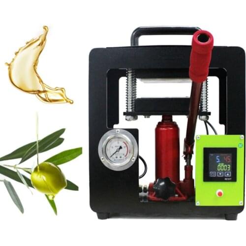 2021 New 600W 7 Ton Manual Rosin Hydraulic Heat Press Machine Dual Heated Plate 6x12cm(2.4*4.7") with Pressure Gauge 110V/220V