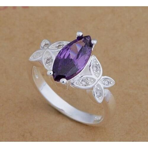 AR668 Trendy wholesale ring, fashion jewelry, elegant/purple stone /bceajtla bclajtsa