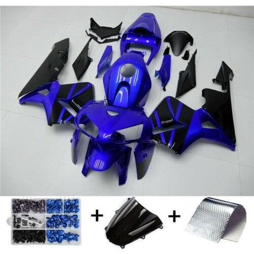 Artudatech Motorcycle Fairing Kit Bodywork ABS Mold Black Red for Honda CBR600RR 2005 2006 Blue Black