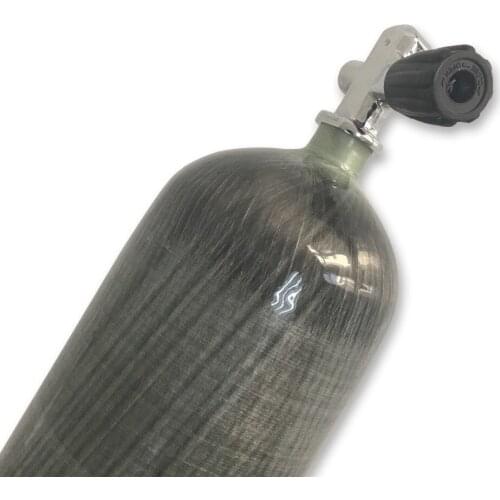 AC168 Acecare Fire Protection 6.8L Scuba Tank Mini Diving Carbon Fiber Air Tank Compressed Air Pcp 300Bar High Pressure Cylinder