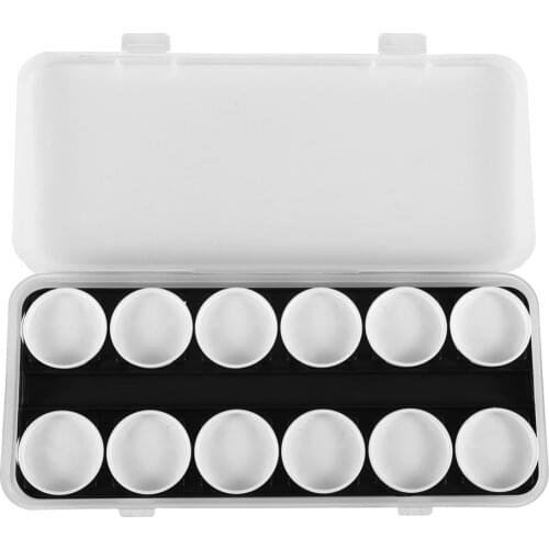 Nail Palette Paint Dish UV Gel Polish Painting Drawing Palette Color Pigment Holder Storage Cosmetic Case Nail Art Manicure Tool