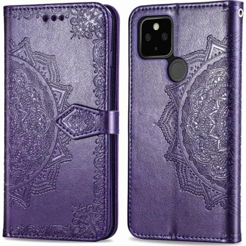 Wallet Case For Google Pixel 5 Case Floral Filp Leather Cover For Google Pixel 5 Case For Google Pixel 5 Pixel5 Cover Book 6.0"