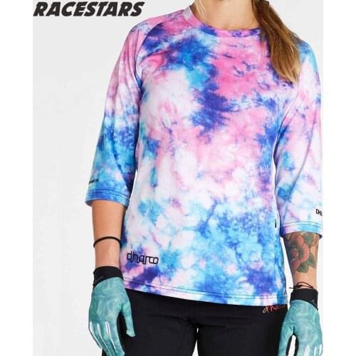 DHaRCO Downhill Mountain Enduro Jersey Women Long Sleeve Motocross MTB Jersey Cycling Wear Bike DH Maillot Ciclismo Hombre BMX