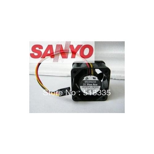 For Sanyo 109P0412B303 12V 0.28A 4CM 4028 ball bearing cooling fan