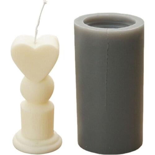 Candle Mold Silicone DIY Heart Moon Mould For Making Candle Creative Silicone Mold Resin Molds Candle Plaster Ornaments 2022