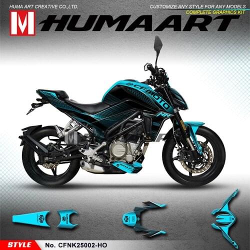 HUMAART Custom Graphics Design Adhesive Sticker Kit Sports Decal for CF MOTO CFMOTO NK 250 NK250 250NK, Blue