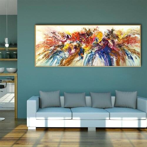 Modern Abstract ART Pictures Different Colorful Canvas Painting Quadro Flower Poster Prints Wall For Living Room Decor Poster
