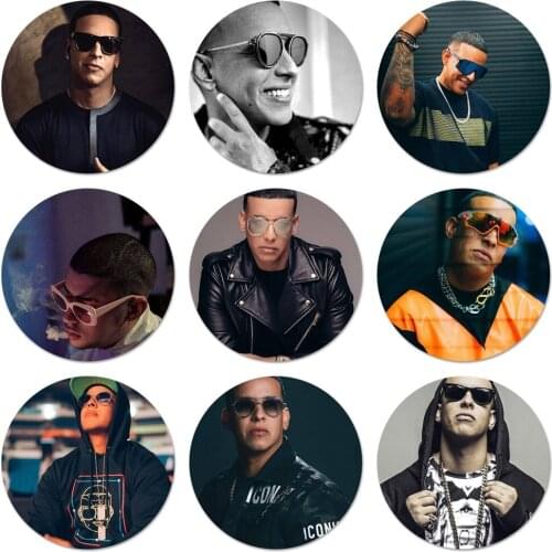 Daddy Yankee Icons Pins Badge Decoration Brooches Metal Badges For Backpack Decoration 58mm