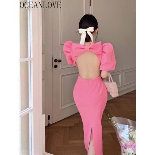 Розовые летние платья Oceanlove China At AliExpress