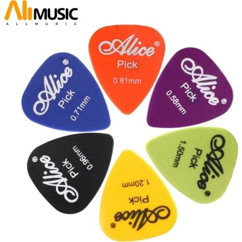 Wholesales 1000Pcs Alice Guitar Picks AP-600P ABS Plectrum Standard Single Thickness 0.58 0.71 0.81 0.96 1.20 1.50 (mm)
