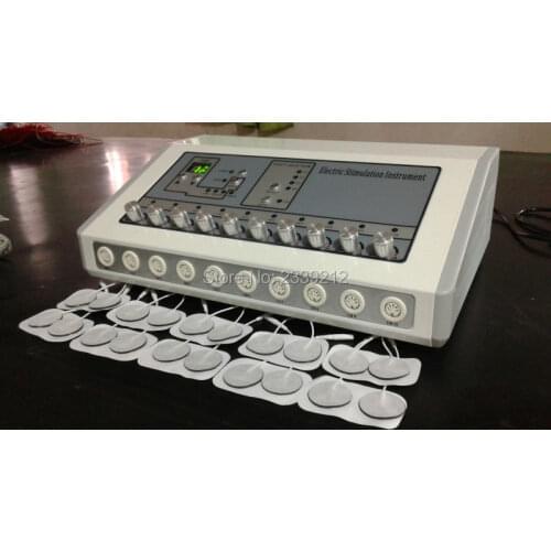 Free shipping Best Quality Portable Russian Wave Electric Muscle Stimulator Pad EMS Slimming Machine