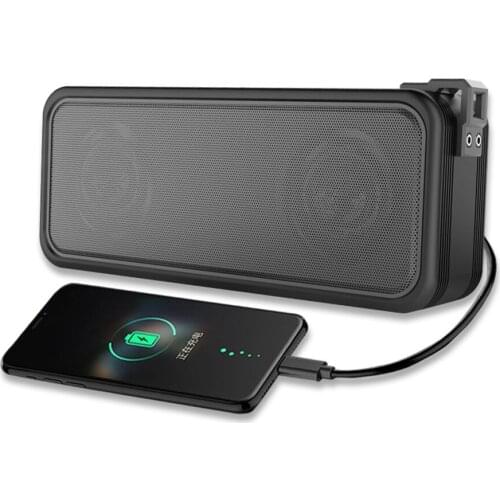 Portable Wireless Bluetooth Speaker Support TF Card TWS Pairing Phone Charging IPX7 Waterproof Outdoor Travel Bicycling Suwoofer