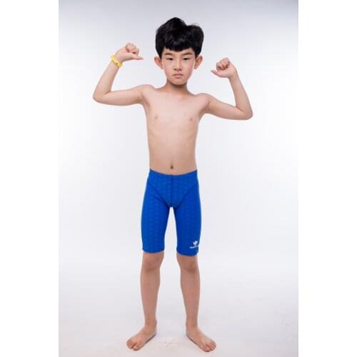 Boys Professional Racing Swim Trunks Teenager Training Swimsuit Quick Dry Bathing Suit Kids Swim Boxer Briefs Beach Swim Shorts