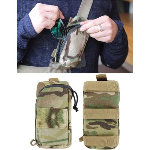 Sliding Pocket Outdoor Tactical Backpack Shoulder Bag Accessories Small bag Mobile Phone Bag Multi Color