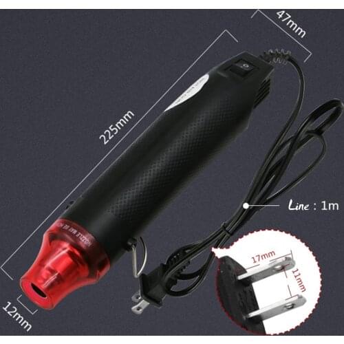 US regulations 110v 300W hot air gun soft ceramic Heat Guns for diy embossed powder heat shrink film