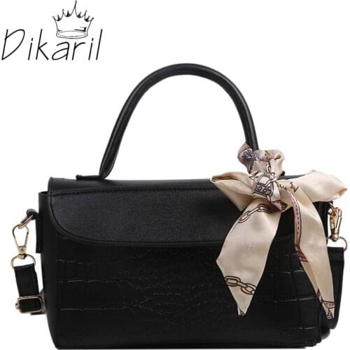 Dikaril Female Messenger Bag 2021 Spring Summer New Wave Fashion Shoulder Handbags Female Scarf Tote Bag Crossbody Bag For Women