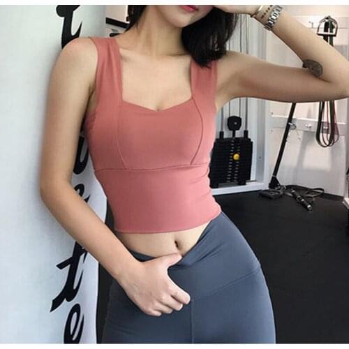 Yoga top Sports underwear women running high-intensity fitness bra wear yoga clothes vest top deportivo mujer crop top for women