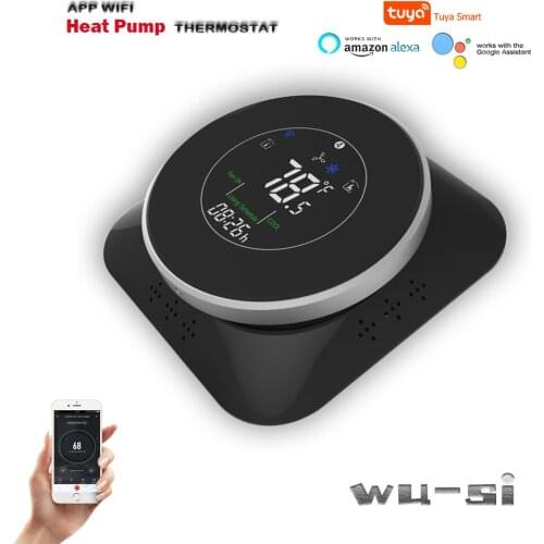 WiFi Smart Heat Pump 24V Smart Thermostat Temperature Controller Tuya APP Works with Alexa Google Home