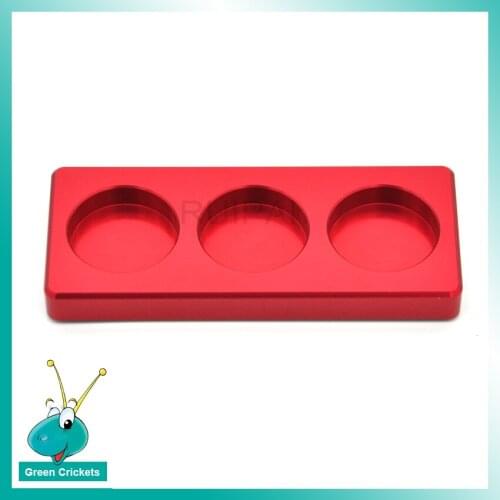 High-End Watch Oiler Bottle Base Accessories Electroplate Red 3 Grids Watch Oiler Dish Trays Tools for Watchmakers