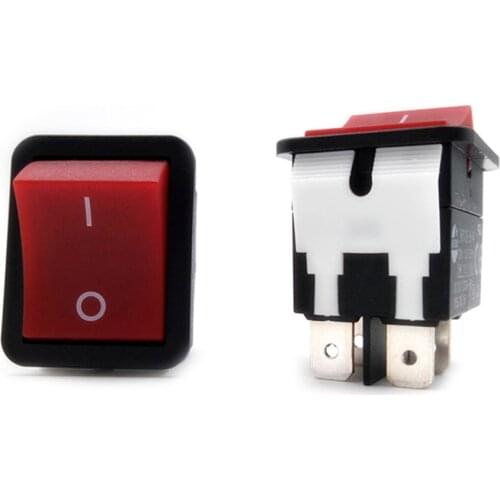 Replacement 1pcs KEDU Power On Off Rocker Switch Push Button 4 Pin IP55 T85 HY12-9-4 Repair Accessories