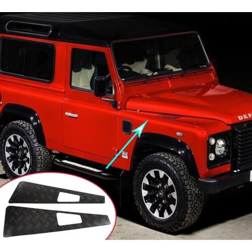 Car Hood Trim For Land Rover Defender 90 110 130 2004-2018 Alloy Accessories Hood Protection Panel Stickers Car Decoration
