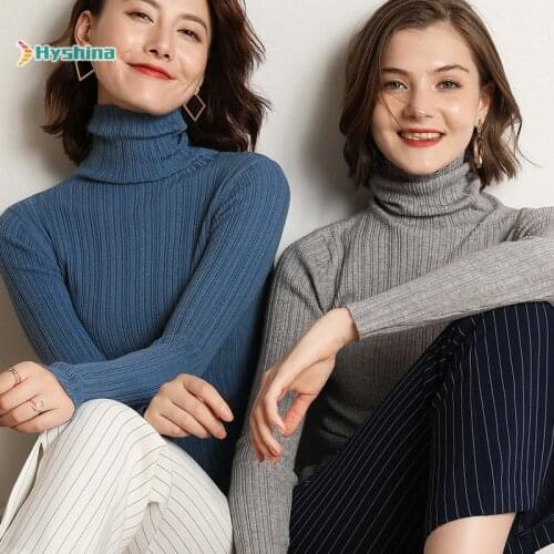 Pile Neck Sweater Womens Fall / Winter 2020 New High Neck Short Pullover Sweater