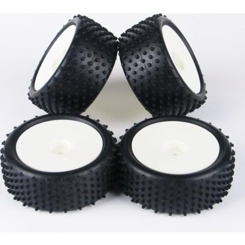 1:10 Scale 4Pcs/Set 12mm Hex & Front & Rear Tires Rims fit HSP HPI RC Off-Road Buggy Car Model Toys Accessories