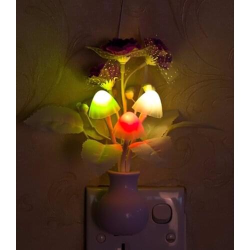 1Pcs Purple Lilac Flowers Mushroom Shape Party DIY Decoration Night Light Wedding Birthday Party Favors Event Supplies