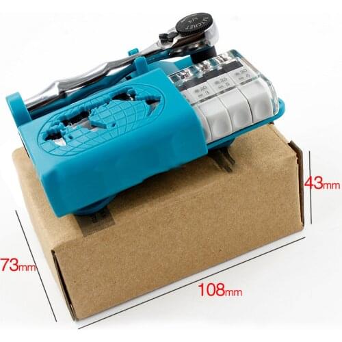 12 In 1 Mini Portable 1/4 Inch Ratchet Socket Wrench Screwdriver Bit Set At Both Ends Hardware Manual Repair Tool Set Removable