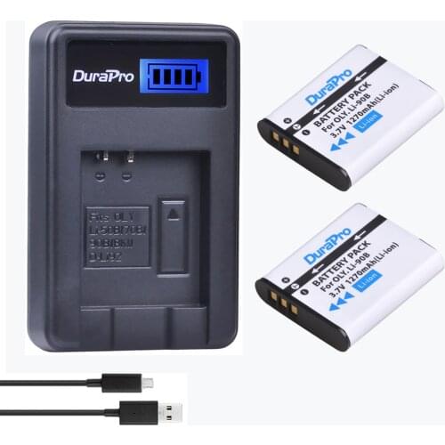 2pc Li-90B Li 90B Li-92B Camera Li-ion Battery + LCD Charger for Olympus XZ-2 SH-50 SH-1 SP-100 Tough TG-1 TG-2 TG-3 TG-4 Camera