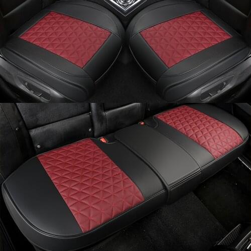3D Leather Car Seat Cover Protector Auto Seat Cushion Mat Breathable Car Front Rear Back Seat Cover Universal Car Accessories