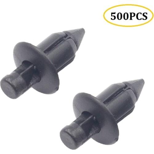 Auto Push Fastener Clip Retainer Pin Rivet Bumper Fender Door Trim Panel Fixed Clips 500Pcs/lot