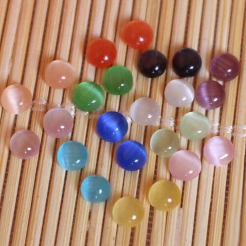 20pcs 4mm Pink Purple Amethysts Natural Stone Beads Round Loose Beads Cabochon Cameo Fit Pendants Bsase Tray For Jewelry Making