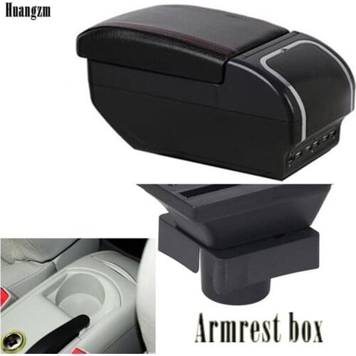 Center Centre Console Storage Box For Citroen C4 Hatchback 2004-2010 Armrest Arm Rest Rotatable 2005 2006 2007 2008 2009
