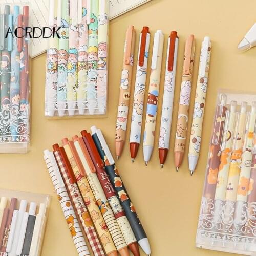 Cartoon Gel Ink Pens Set Cute Writing Pens Pens Stationery Office School Supplies For Student FL