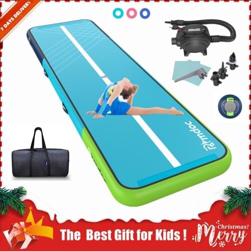 Rimdoc 7 DAYS DEILVERY Gymnastics Air Track Mats Inflatable AirTrack Tumbling Airtrack Yoga Mat for Pool/Cheerleading/Training
