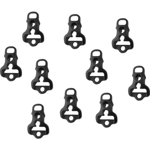 MagiDeal 10pcs Black Plastic Camping Awning Tent Guyline Runners Cord Rope Tensioner for Outdoor Sleeping Bags Backpacks Access