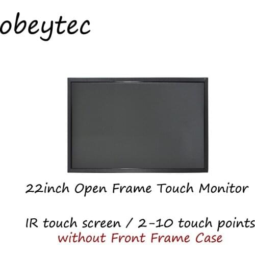 Obeytec 22inch Industrial open frame touchscreen monitor, multi touch display, 1920*1080, view 476 (H)×298 (V)mm, 250cd/m2