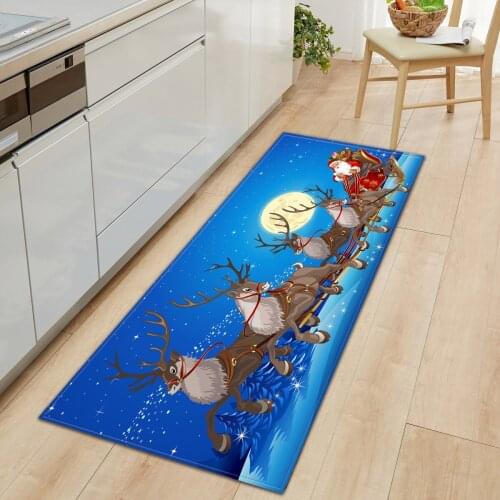 Christmas rug Snowman gift kitchen sofa carpet living room kids long floor mat home decoration bedroom carpet entrance door mat