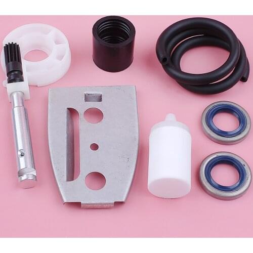 Fuel Oil Filter Line Seal Intake Boot For Husqvarna 55 51 Oil Pump Worm Gear Kit Chainsaw Spare Replace Part