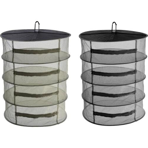 Mesh Drying Rack Herb Net Dryer Closed Drying Net 4 Layer Clothes Flower Hanging Dryer 45cm 60cm Bonus Hook Storage Bag