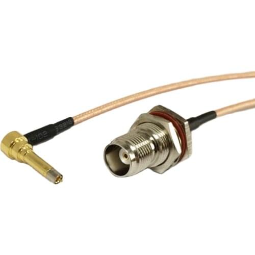 TNC Female bulkhead nut To MS156 Right Angle pigtail cable RG316 Wholesale Fast Ship 15CM 6"