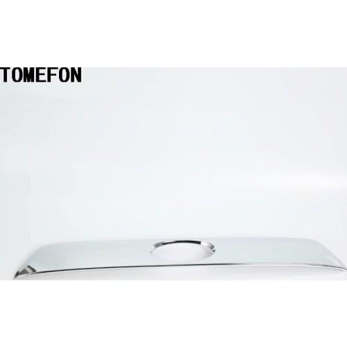 TOMEFON ABS Chrome For Subaru XV Crosstrek Impreza 2017-2019 Rear Tail Trunk Gate Logo Cover Protector Strip Car Exterior Trim
