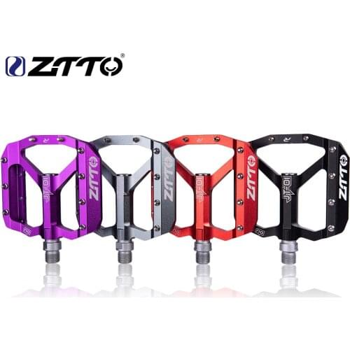 ZTTO Ultralight bicycle Pedal Good Grip CNC Aluminum Alloy Pedal Bearings Anti-slip for mountain mtb road bike pedal accessories