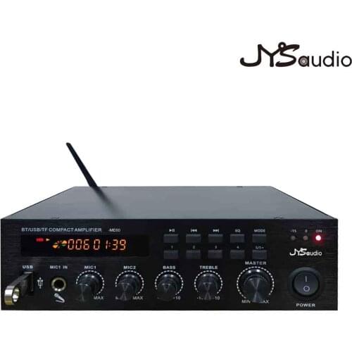 100V 70V 60W Bluetooth Power Sound Amplifier Audio HIFI Stereo Bass Car Amplificador Karaoke Cinema Digital Amp Home for Speaker