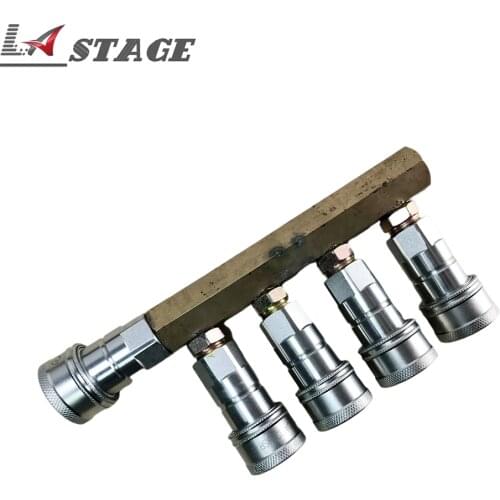 Free Shipping 1 For 4 Splitter Connector Fitting For Co2 Jet