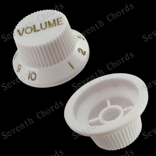 1pcs Guitar accessories Parts Guitar electric volume knob cap potentiometer cap white gold Musical instrumen Wholesales