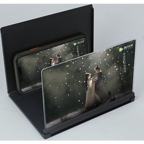 10 inch Mobile Phone 3D Screen Video Magnifier Folding Curved Enlarged Smartphone Movie Amplifying Projector Stand Bracket