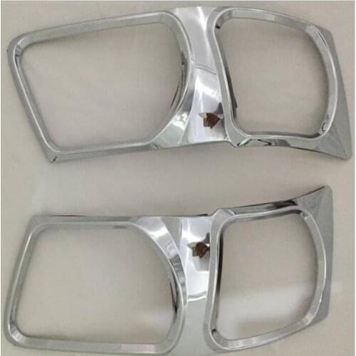 2PCS ABS Chrome Headlight Cover Trim For Toyota SUCCEED 2001 2002 2003 2004 Head Lamps Shell Frame Decoration Car Accessories
