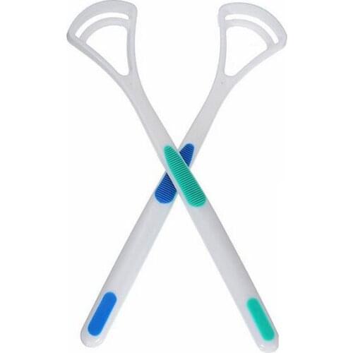 2Pcs Tongue Brush Tongue Cleaner Scraper Cleaning Tongue Scraper For Oral Care Keep Fresh Breath Dental Care Tongue Clean Tool